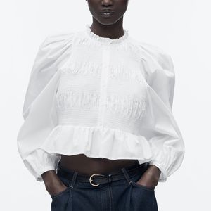 Viral Zara Puff Sleeve Top